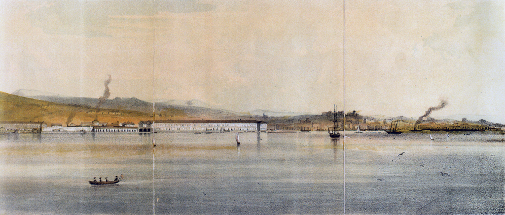 Trieszt látképe 1857-ben