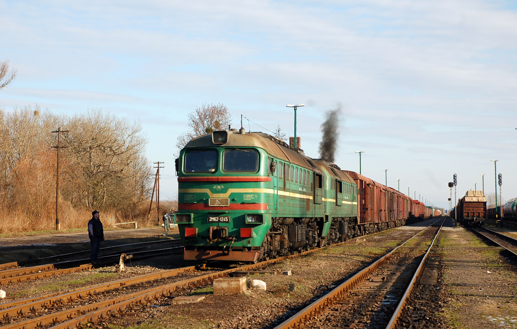 A záhonyi átrakókörzet forgalma nagyban függ az Ukrajna felől érkező tehervonatok mennyiségétől. A felvétel Eperjeske-rendezőn készült a Szalókáról befutott hosszú tehervonatról
