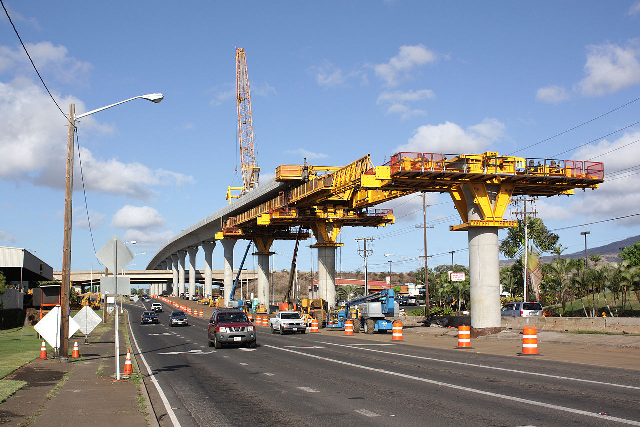 A Honolulu Rail Transit-projekt keretében magasvasúti metróvonal épül ki Hawaii-on (fotó: Wikipedia)