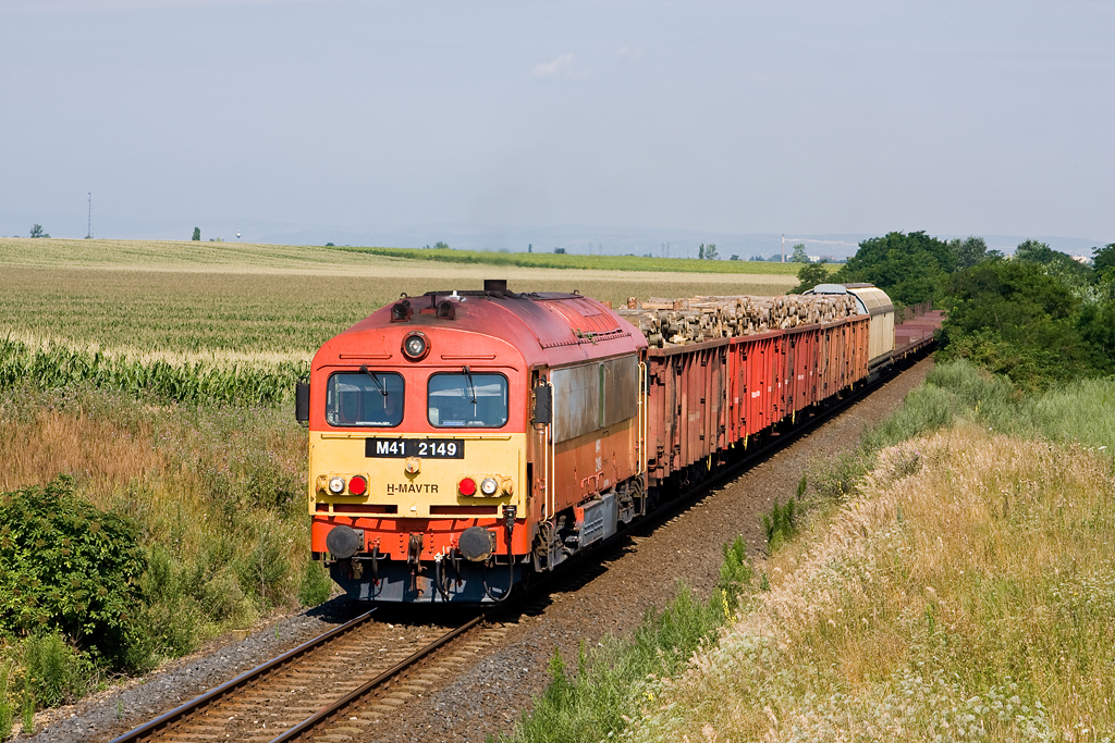 Kivételesen hosszú tehervonat Fehérvárról Sárbogárdra 2008 júliusában