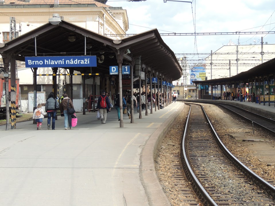Brno hlavní nádraží<br>(fotó: a szerző)