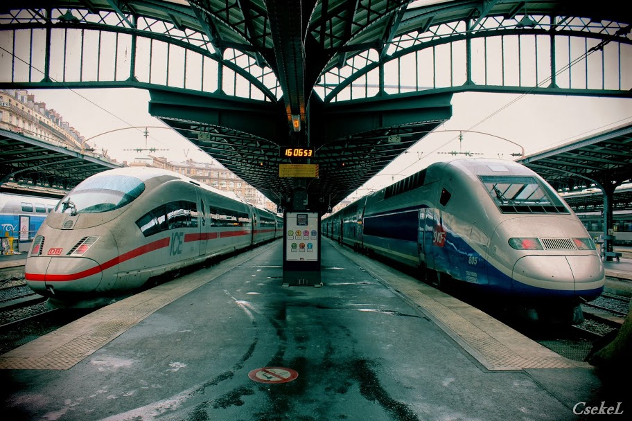 Német ICE és francia TGV 