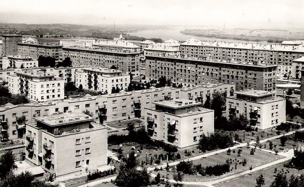 Dunaújváros látképe 1960-ban