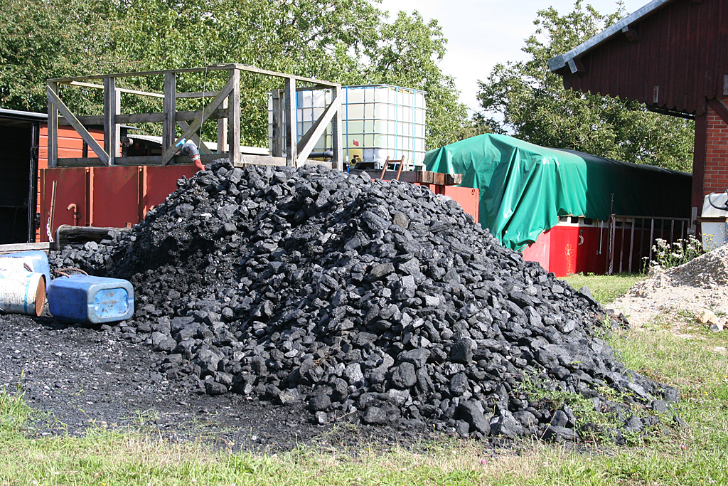 A gőzmozdonyokhoz a szén Belgiumból érkezik