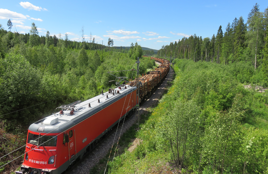 2015 nyarán a tizenkilences Transmontanát nyúzták hetekig Svédországban. A tesztek annyira jó eredményekkel kecsegtettek, hogy a Green Cargo végül meg is rendelt két gépet a Softronictól (fotó: Bartus Róbert)