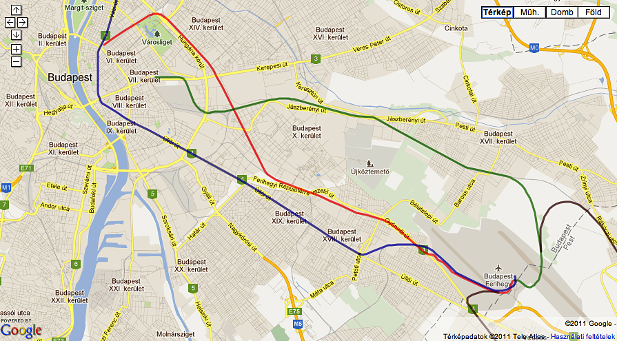 Metró, vonat a Nyugatiból, a Keletiből – az egyik terv 2012-es keltezéssel (térkép: iho.hu/Tevan Imre)