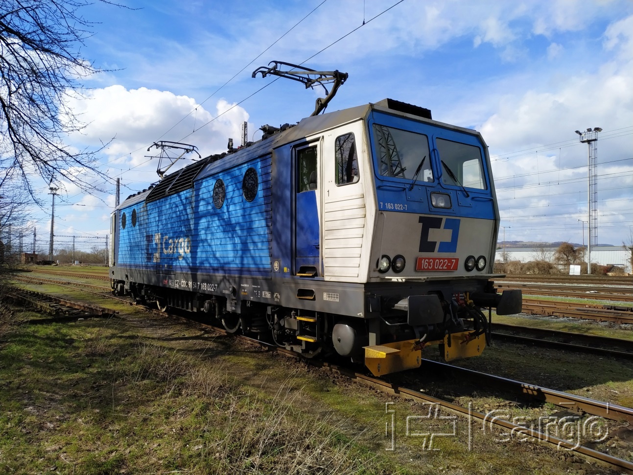 Először a 163.022-7 pályaszámú mozdonyba szerelik be az ETCS rendszert (fotó: ČD Cargo)