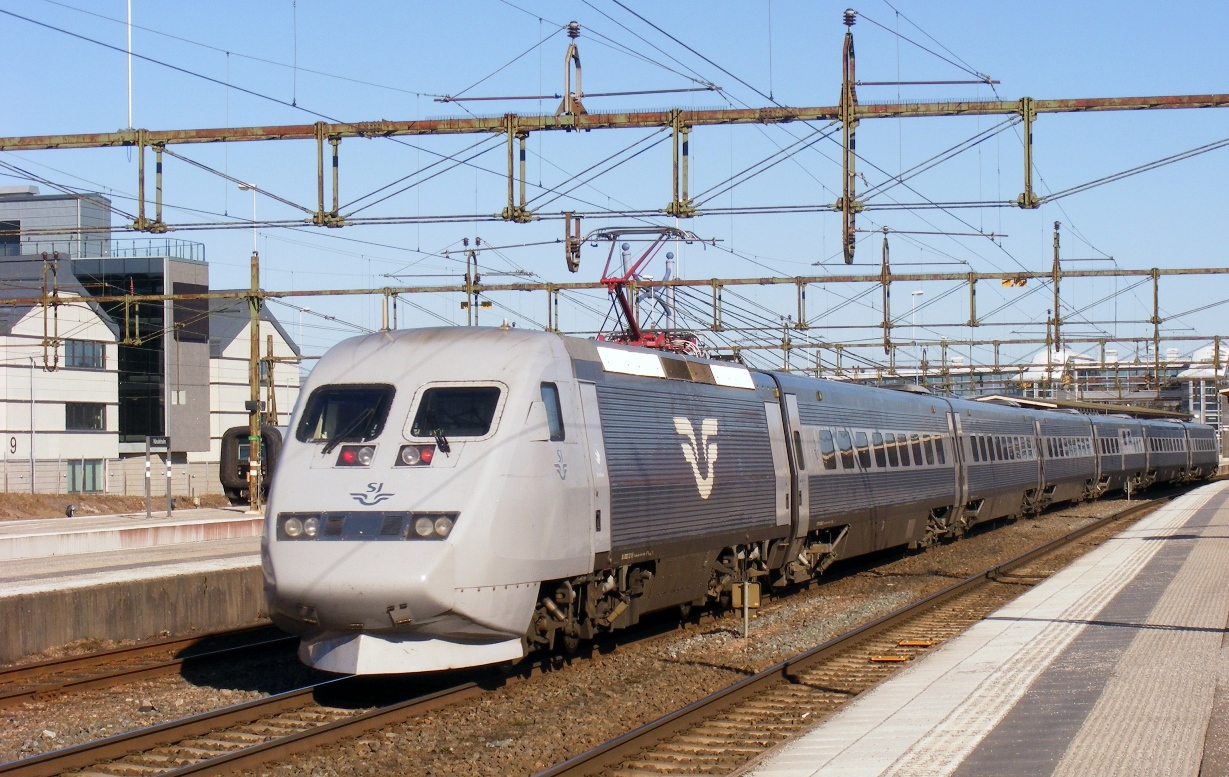 A svéd vasút (SJ) egyre jobb utasszámokat produkál, a Stockholm és Malmö között közlekedő nagysebességű járatok is (fotó: Gálicz Zoltán)