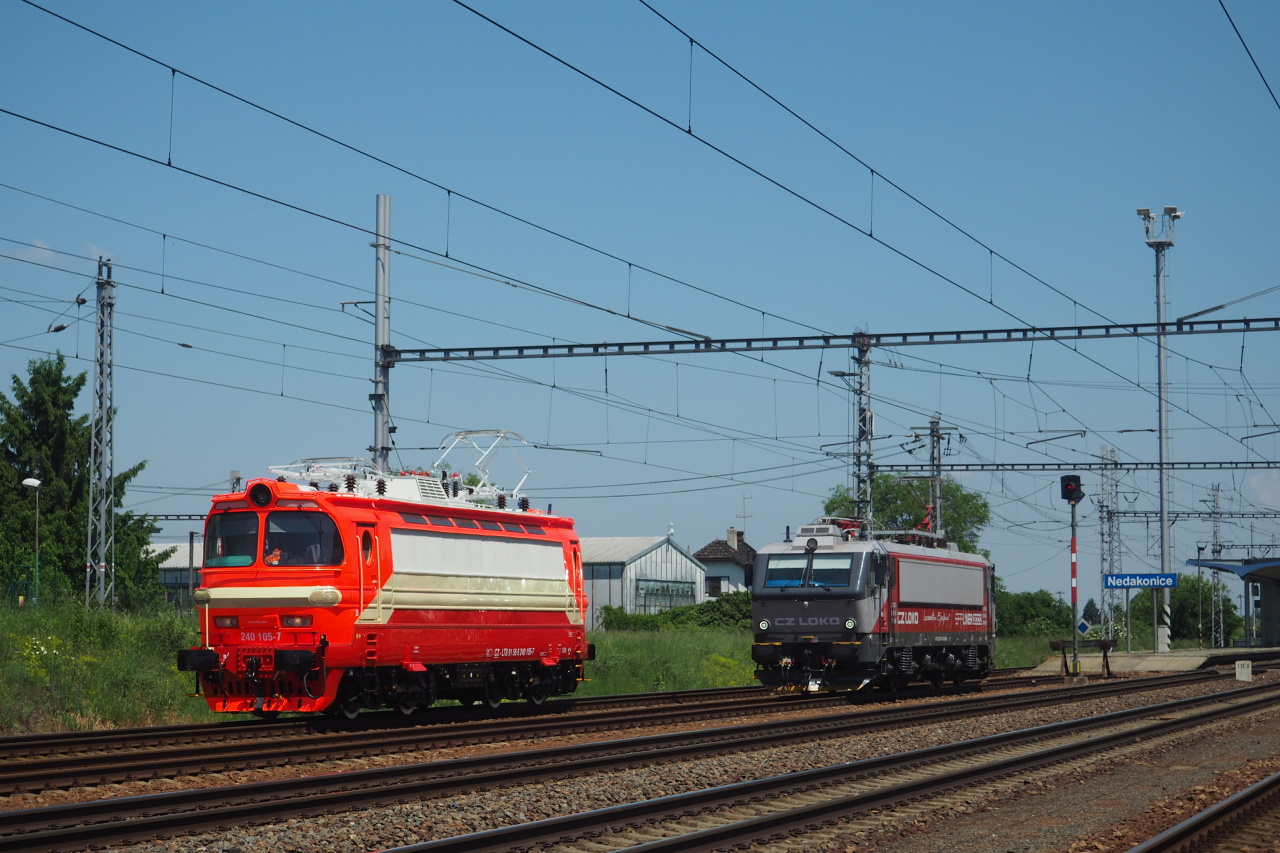 A CZ Loko Effilinere továbította a gépet Nedakonice állomásra (fotó:David Maštalíř)