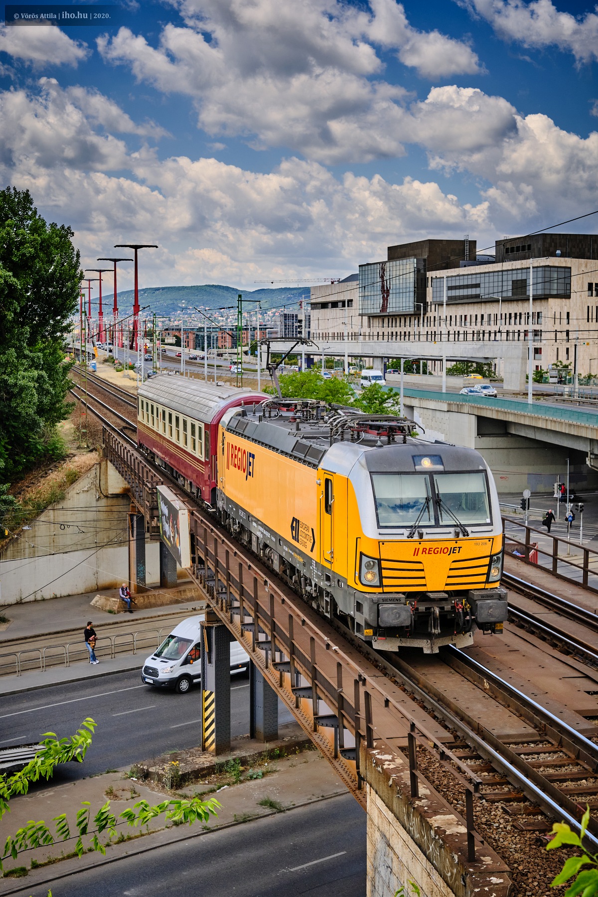 A Regiojet és magyar partnere, a CRS már meg is kezdte a mozdonyok magyarországi közlekedéséhez szükséges futópróbákat (fotó: Vörös Attila)
