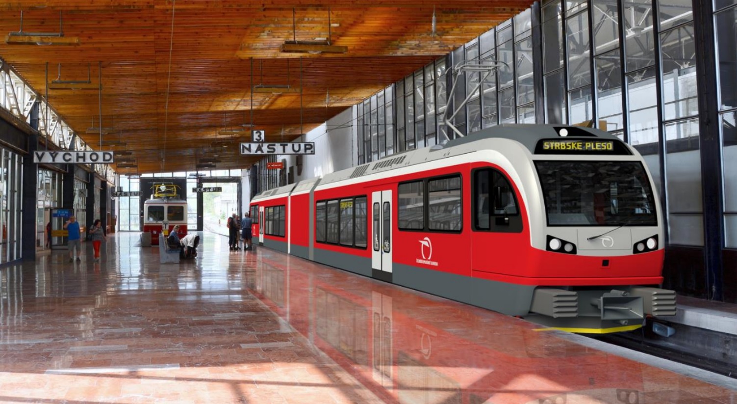Csorba állomáson díszeleg a Stadler vonata – még csak a látványterven
