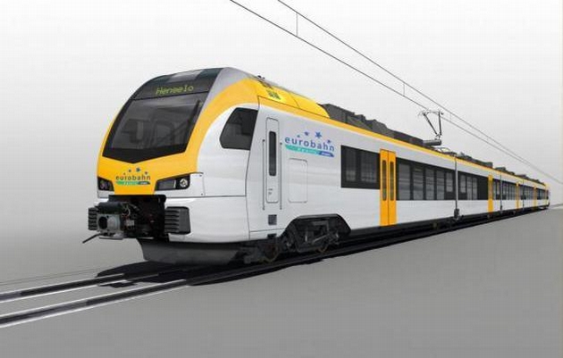 Az Alpha Trains nyolc új Flirt 3-asát az Eurobahn fogja használni 2017-től Németország és Hollandia között<br>(forrás: Global Rail News)