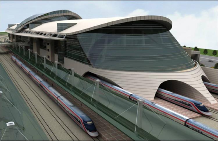 A heteken belül elkészülő új ankarai központi pályaudvar tizennégy vágányt biztosít a vasúti forgalom számára