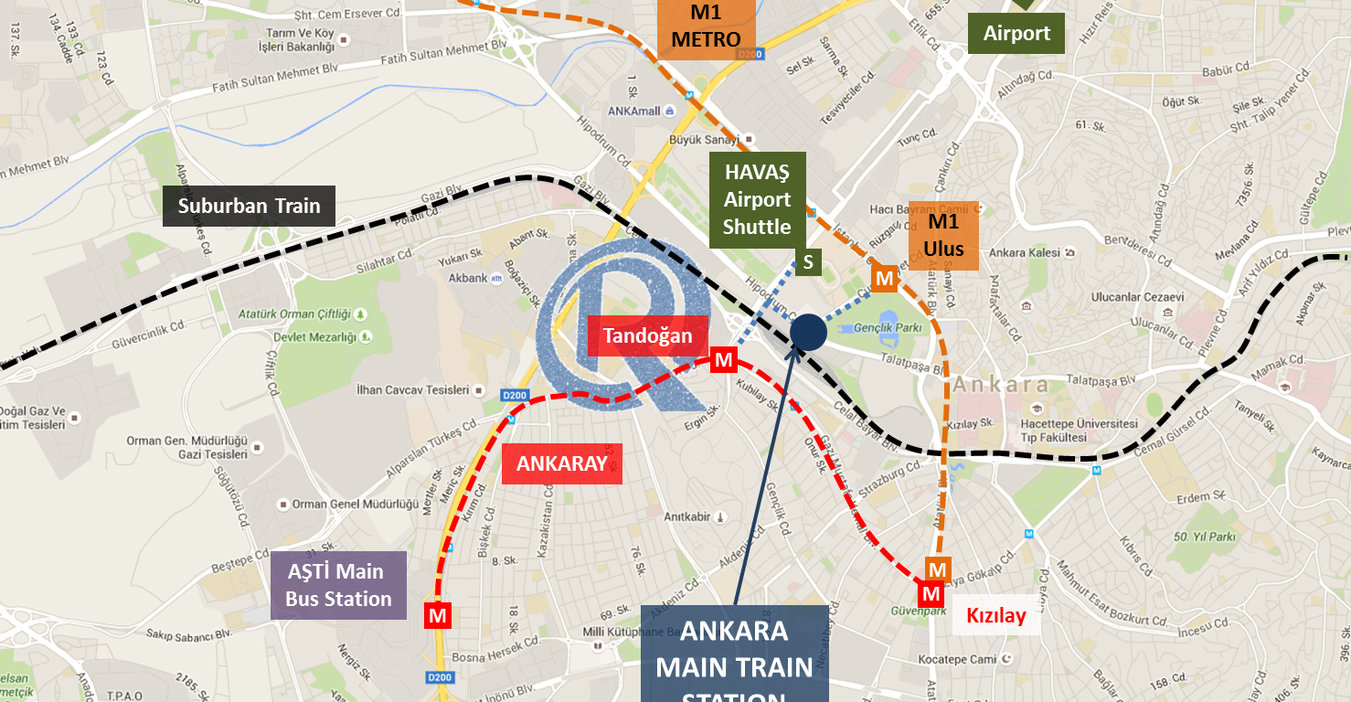 Az ankarai elővárosi forgalom másfél évre leáll a pályarekonstrukció miatt (forrás: railturkey.org)
