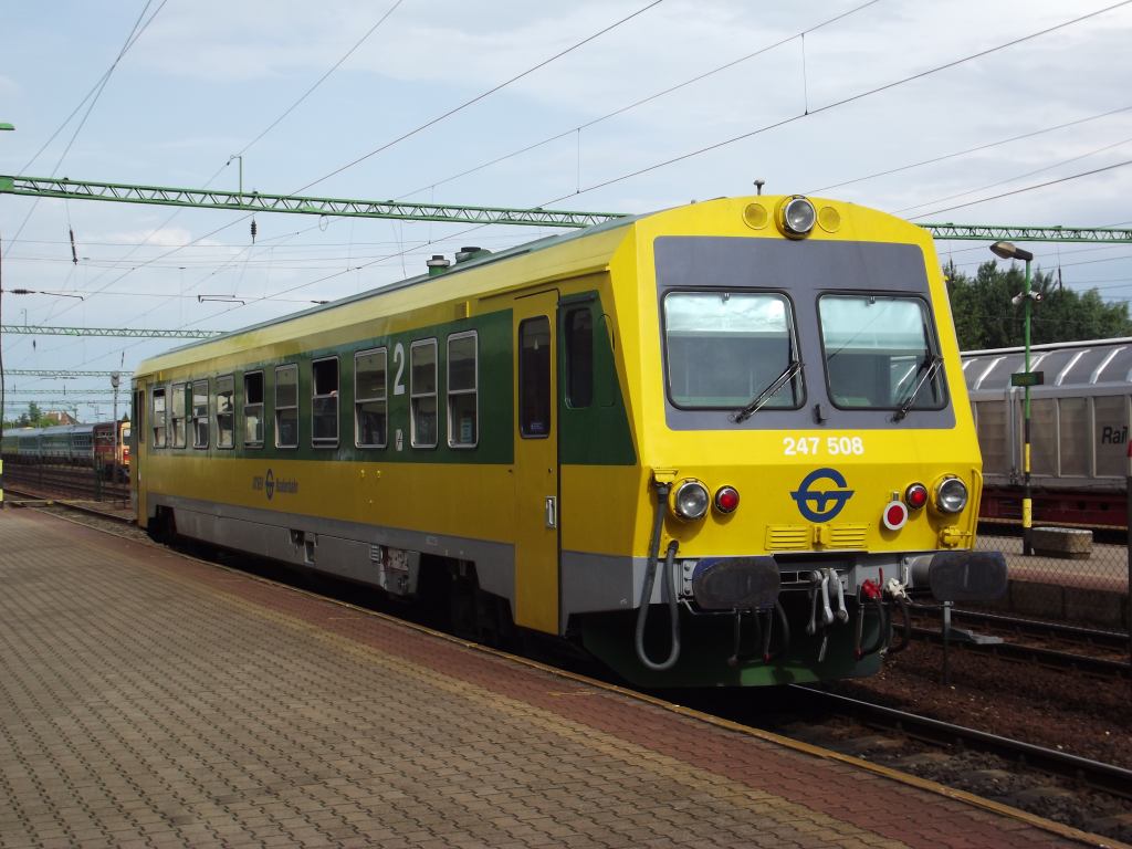 Jenbacher Csorna állomáson<br>(fotó: a szerző)
