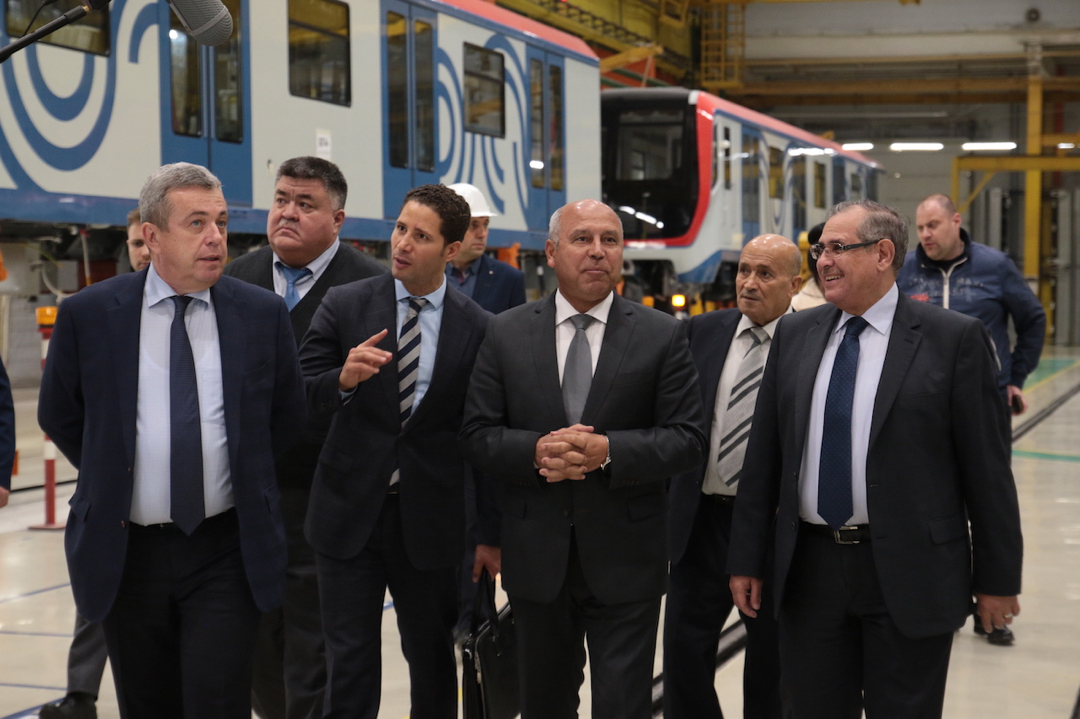 Egyiptom közlekedési szakemberei tettek látogatást a Metrovagonmas oroszországi üzemében (kép forrása: Metrovagonmas)