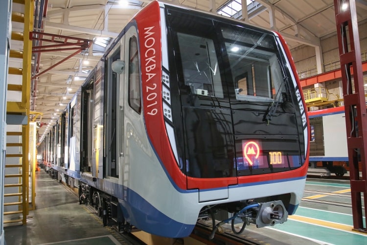 2019-ben 392 kocsinyi új Moszkva-metrót adott át az orosz főváros metróhálózata számára a Metrovagonmas (fotó: Metrovagonmas)