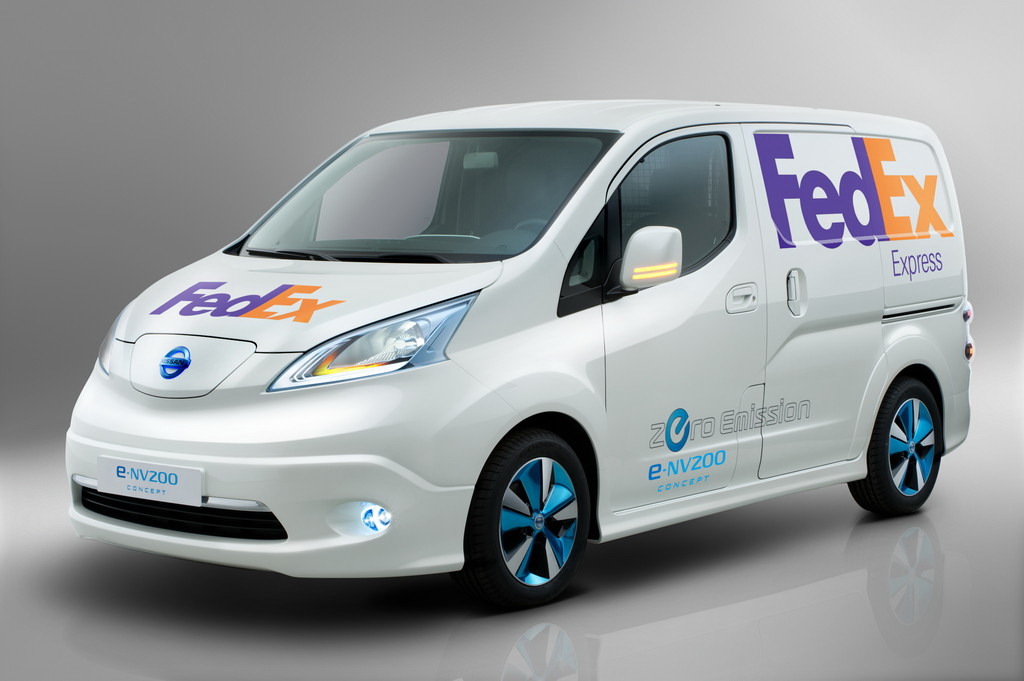 Már a FedExnél is járt a Nissan e-NV200 <br /> (fotó: Nissan)