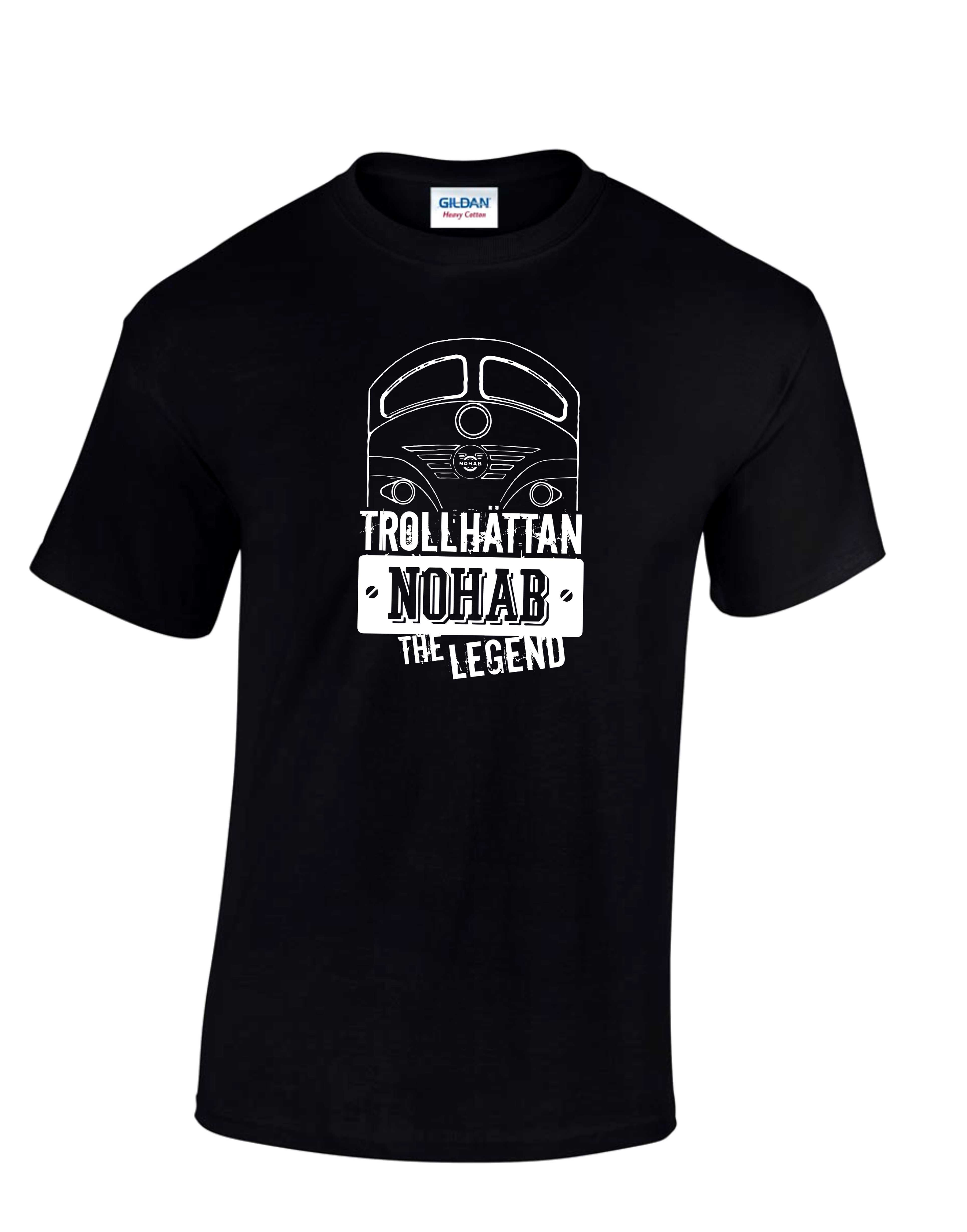 Nohabos póló (Trollhattan, fekete, 2XL-es méret)