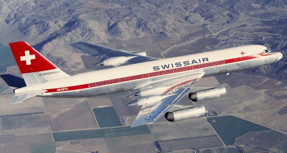 Swissair Convair Coronado a magasban