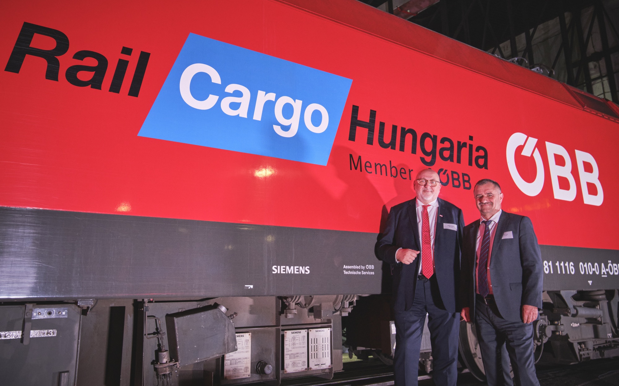 Andreas Matthä és Kovács Imre Rail Cargo Hungaria 15 éves jubileumán