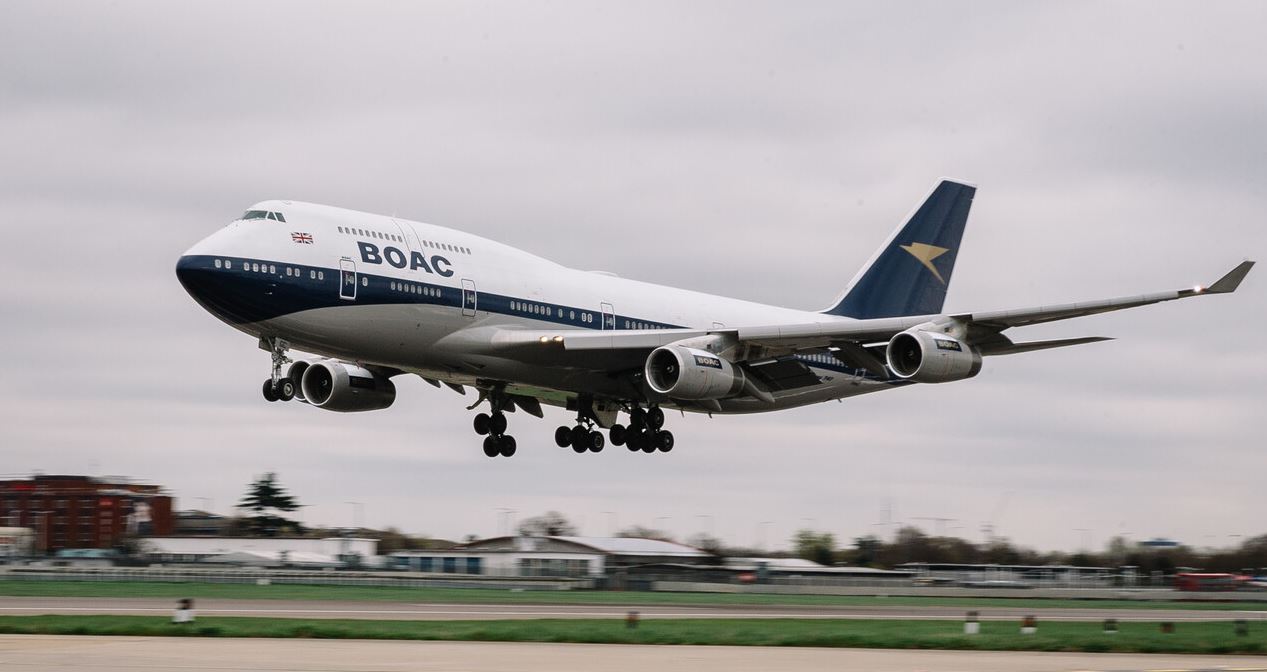 British Airways, BOAC-festésű Boeing 747-es