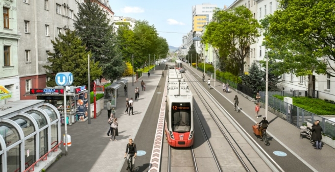 Bécs, 12-es villamos, Vorgartenstrasse–Lassallestrasse