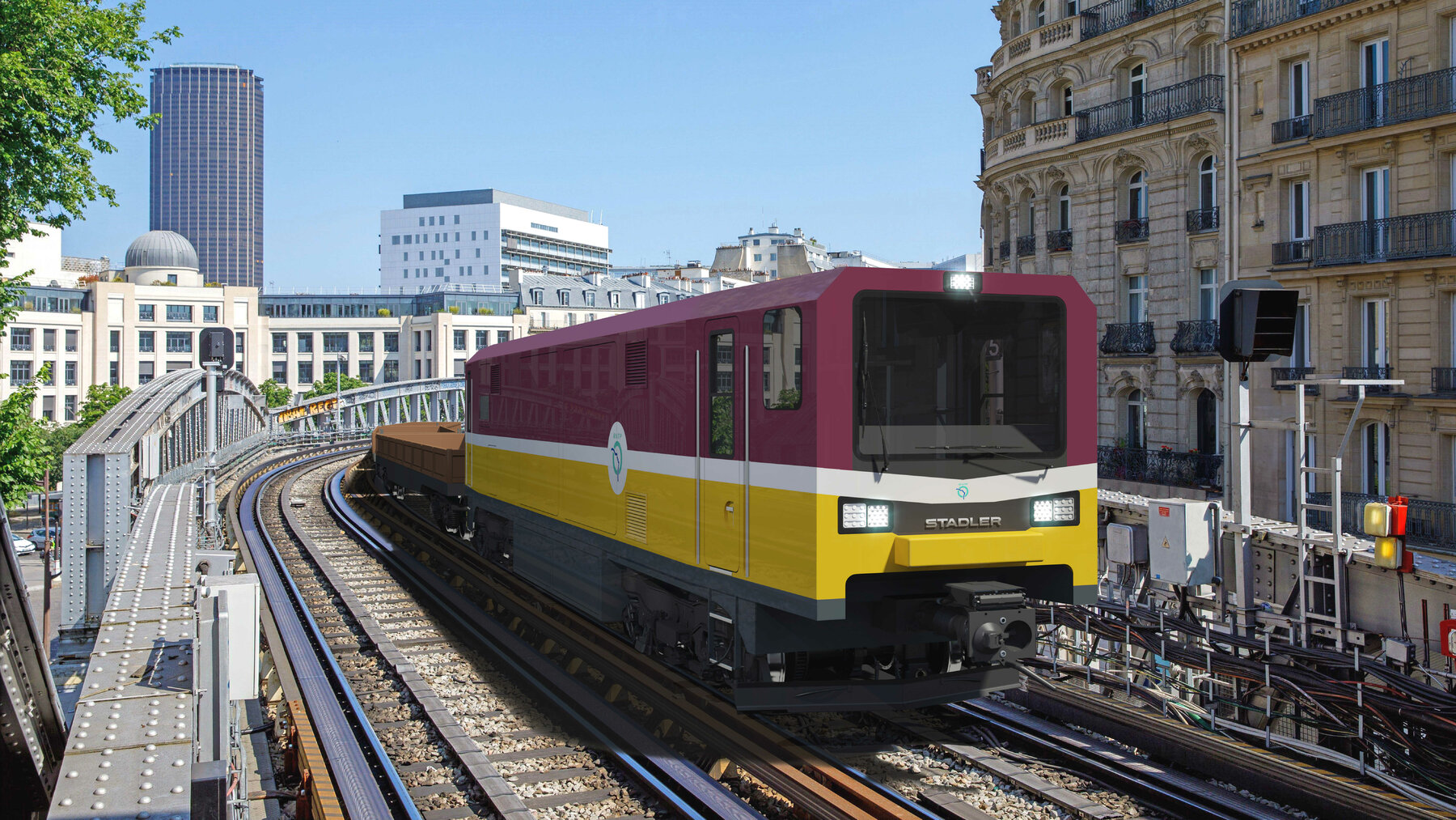 Az RATP Stadler-mozdonyainak látványterve (kép forrása: Stadler Rail)