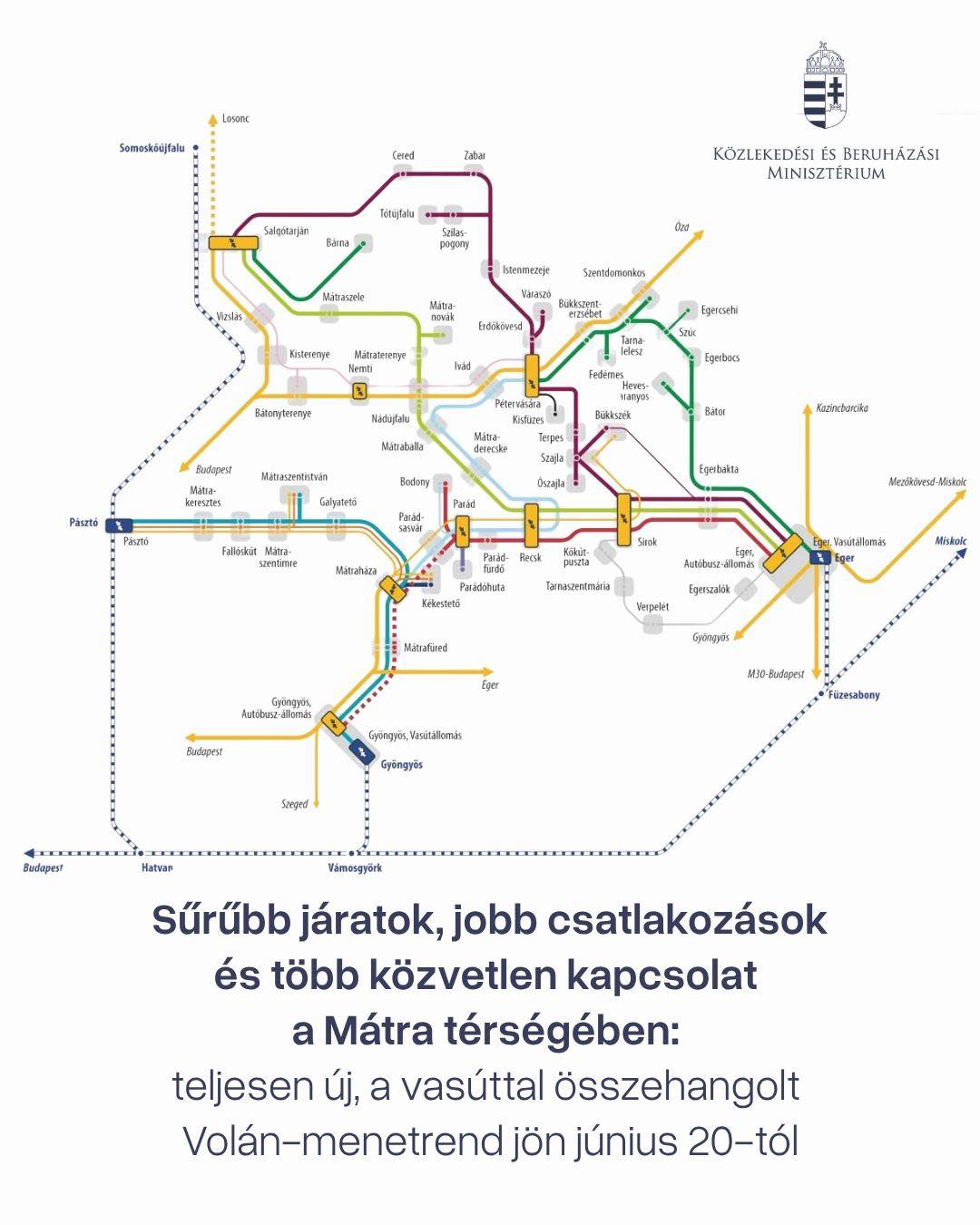 Új átszállási és közvetlen viszonylatok jönnek létre a Mátra térségében (kép forrása: Vitézy Dávid Facebook-oldala)
