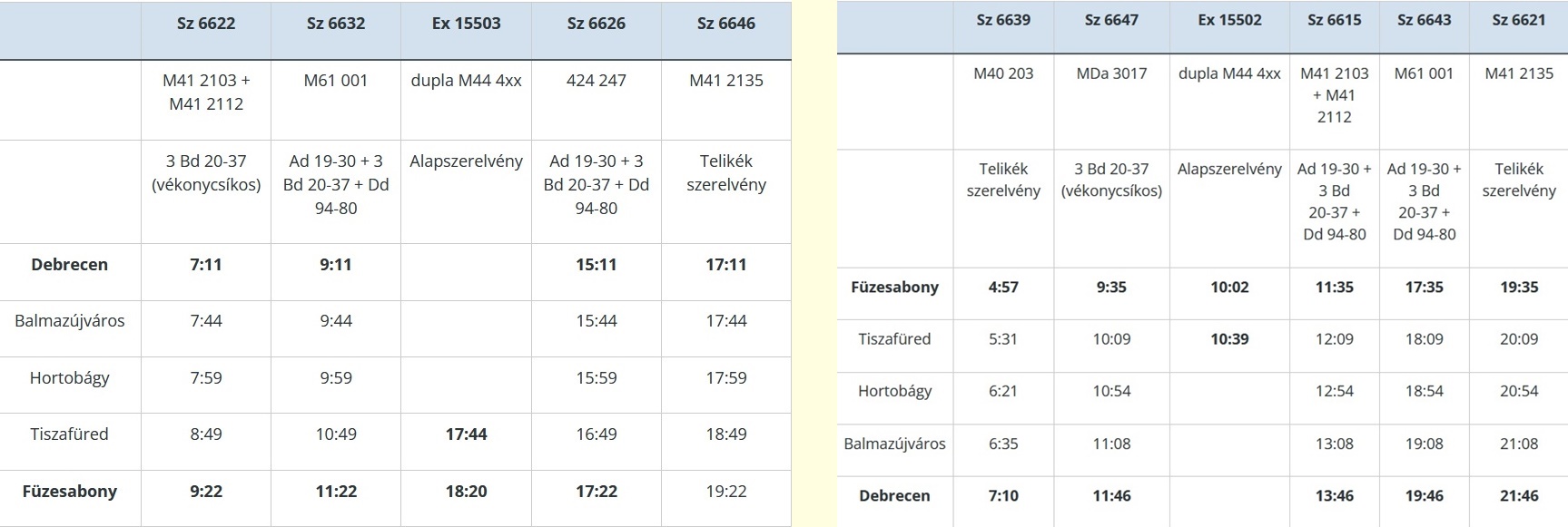 A 108-as kínálata augusztus 18-án...