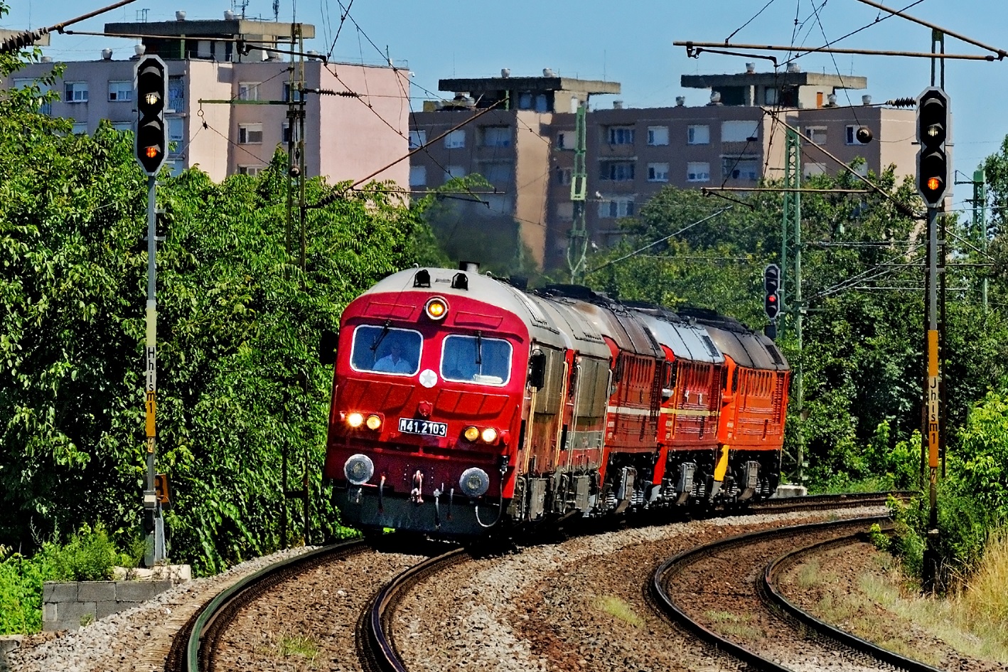 Székesfehérvár, július 5-én: érkeznek a MÁV-Start dízel szereplői (a szerző felvételei)