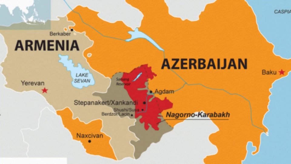 A Zangagur-folyosó Azerbajdzsán belső részéből vezet majd délnyugati irányban Nahicseván exklávéig