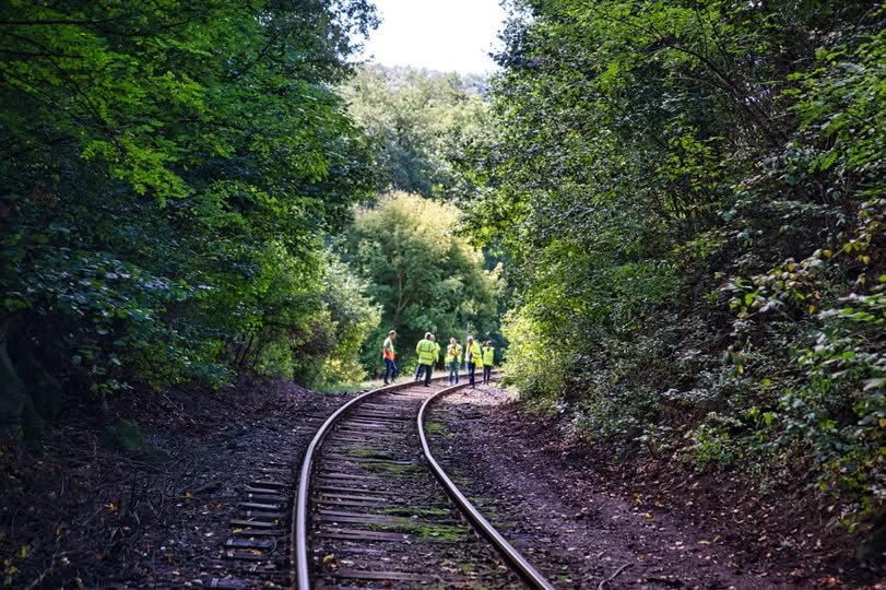 Magyarkút, szakmai helyszínbejárás a 75-ös vasútvonalon