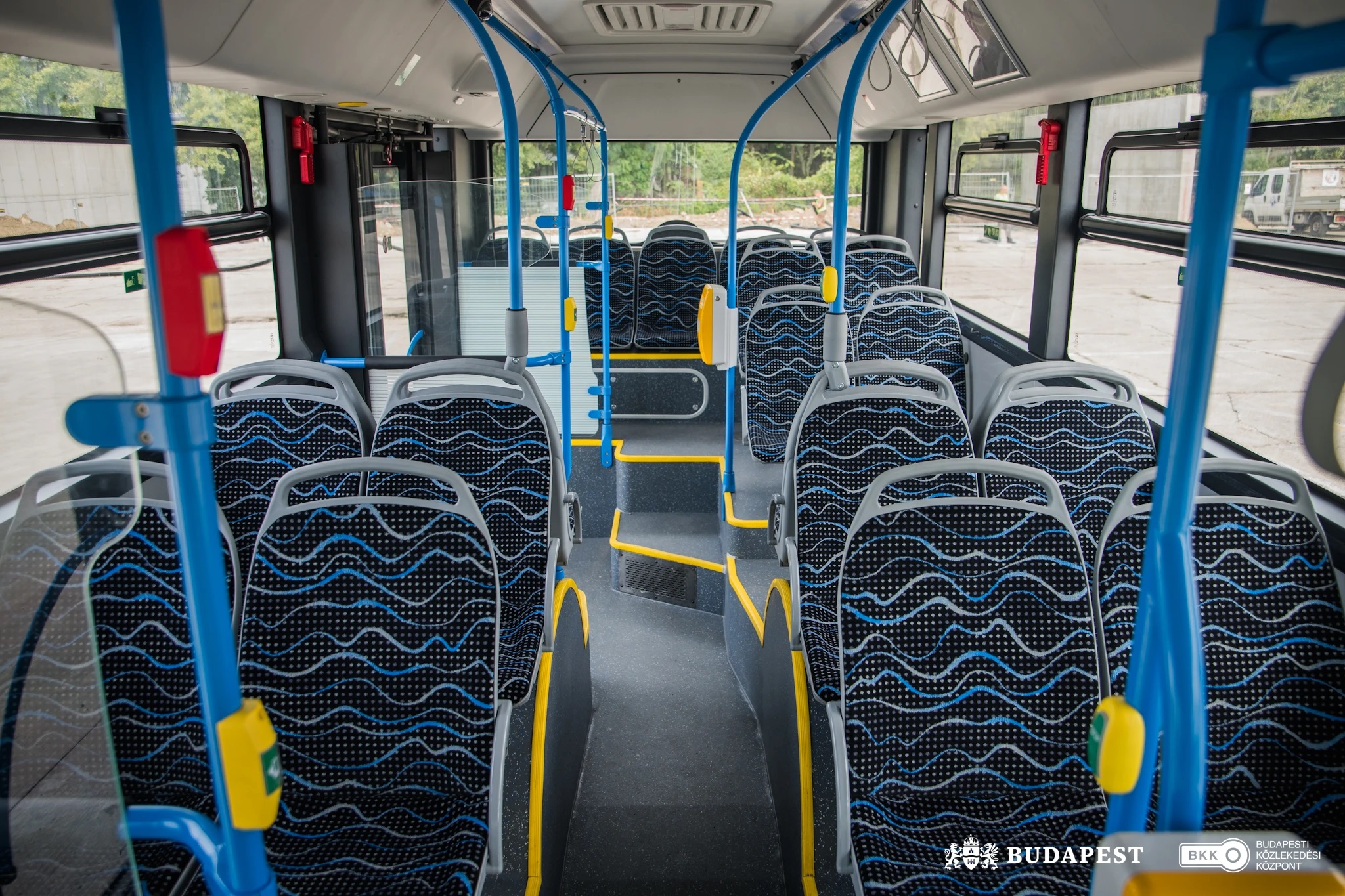 Az elektromos BYD-buszok utastere (kép forrása: BKK)