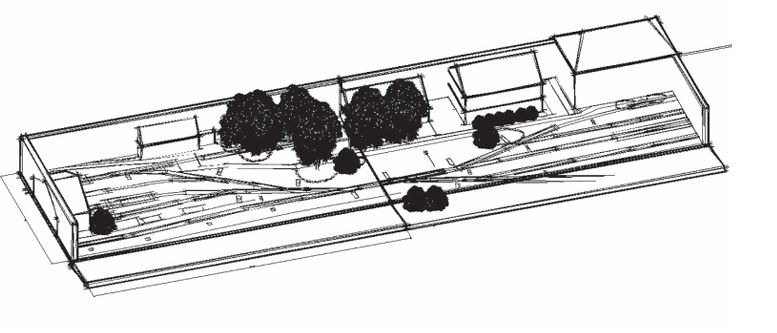 Az összecsukható dioráma vázlata