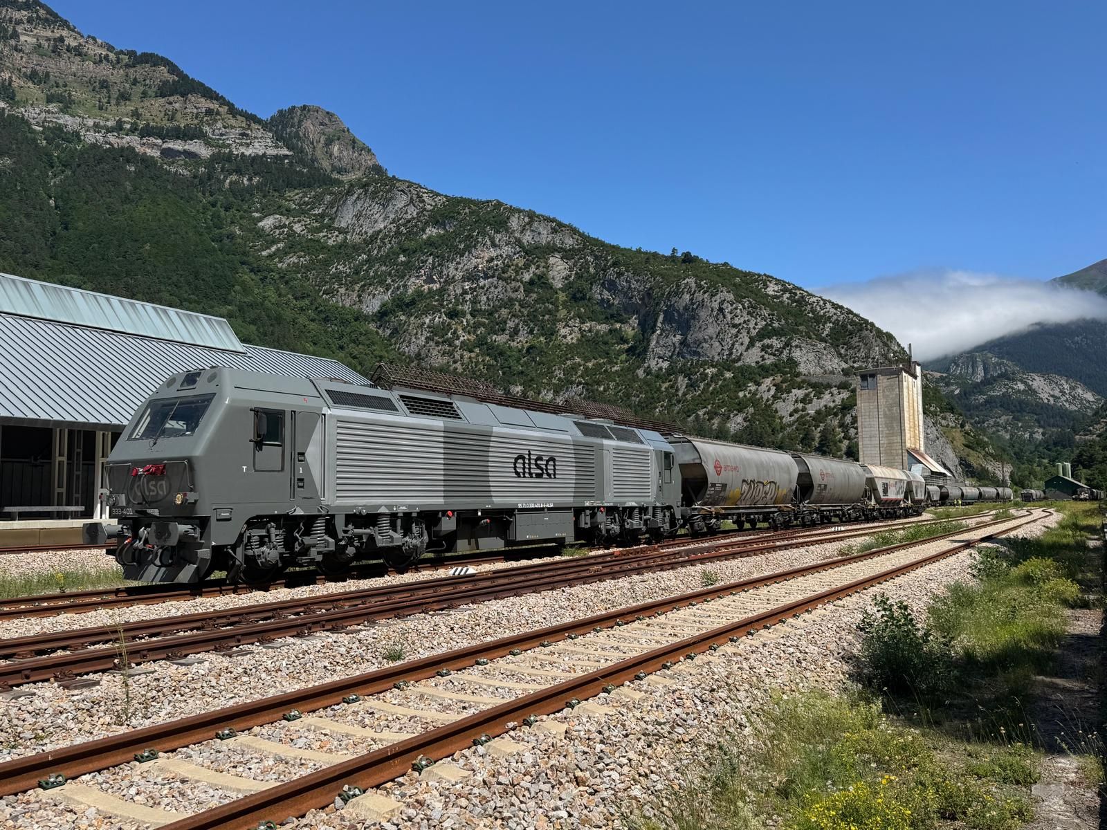 A teszt-gabonavonat (kép forrása: LinkedIn / railfreight.com)