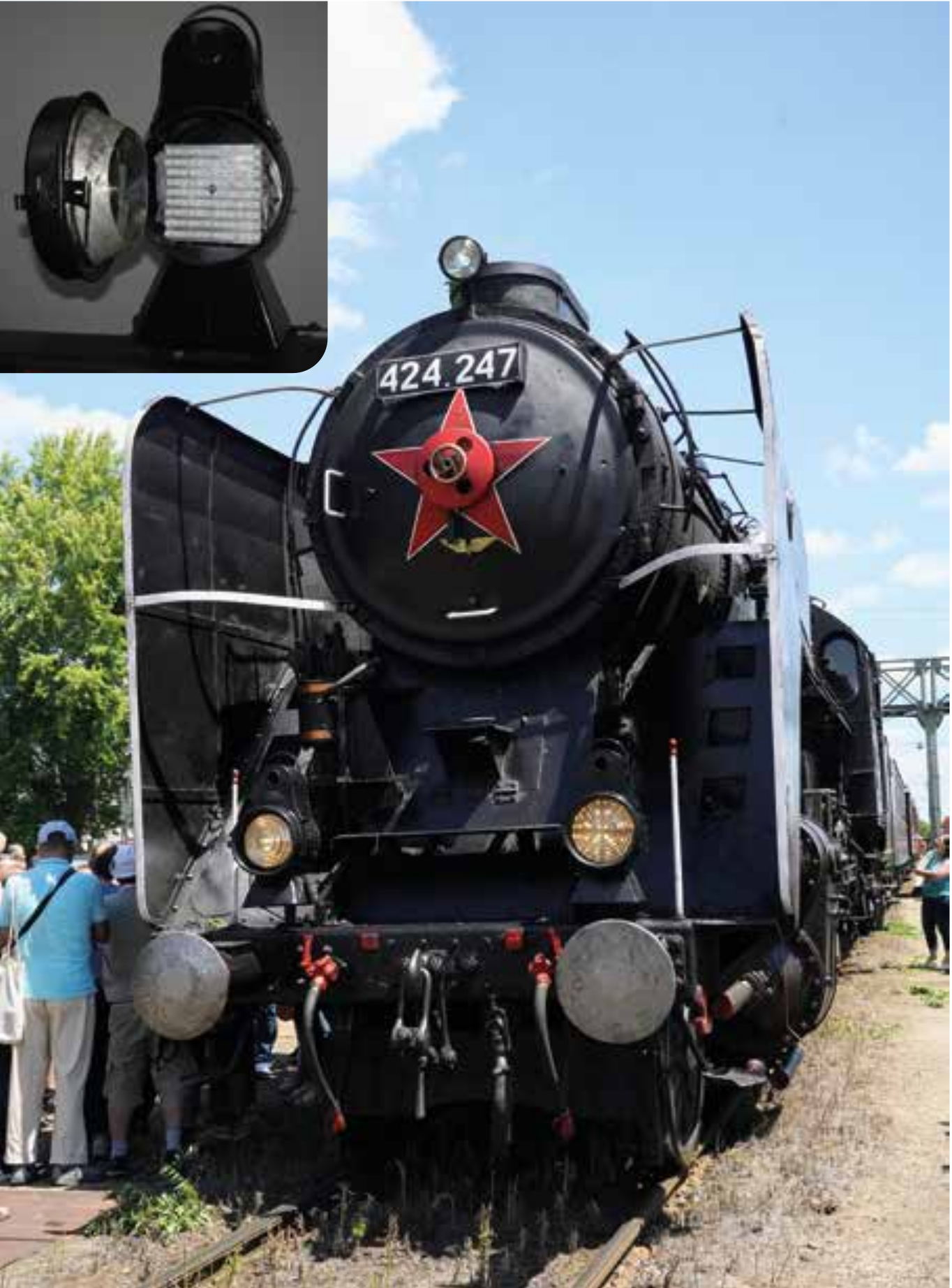 Gyanús fények a 424 247-es gőzösön... Ez nem véletlen, mert LED-ek világítanak a lámpákban...