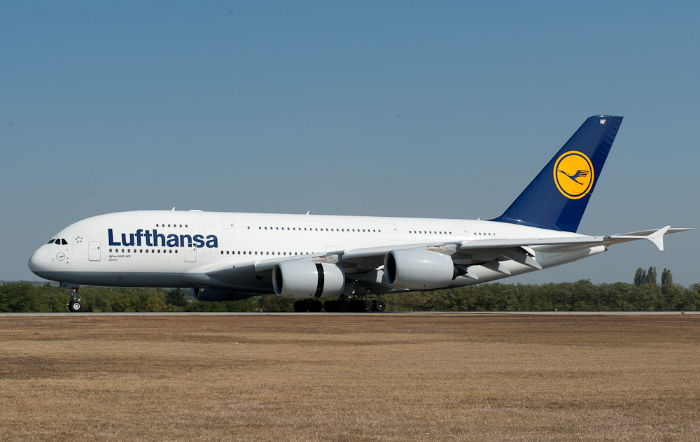 A Lufthansa gépe Budapesten ((fotó: Somogyi-Tóth Péter)