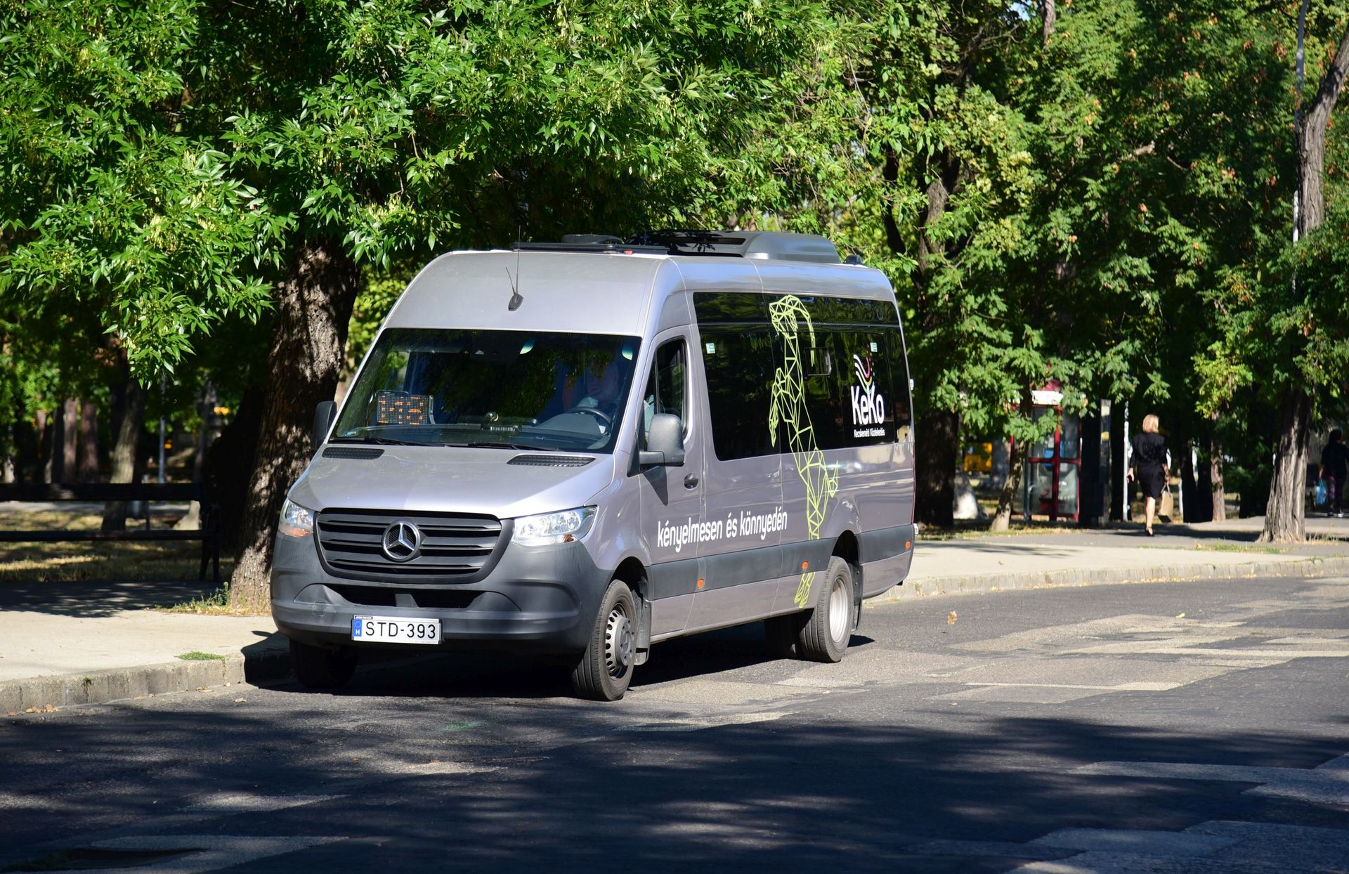 GreenPath projekt keretében tesztelt 148-as busz Kecskeméten (fotó: Mobilissimus)