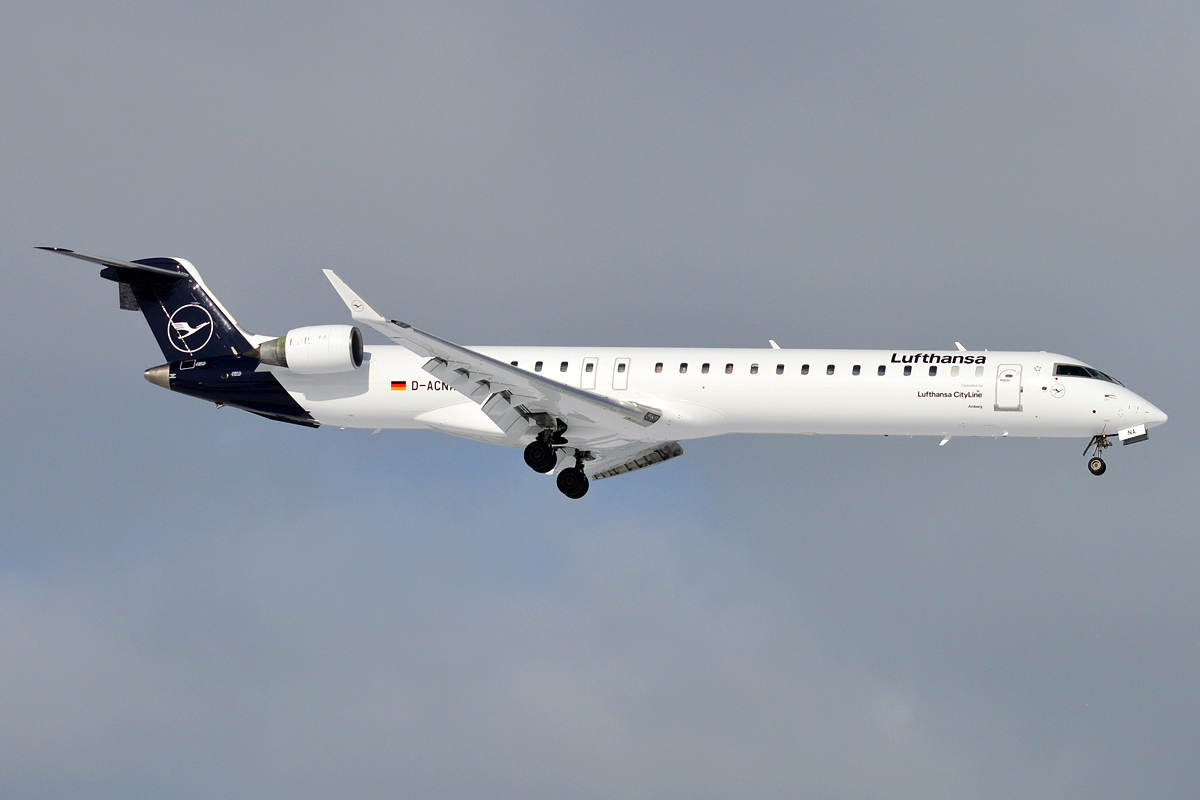 A Lufthansa Cityline egyik CRJ-gépe (kép forrása: Wikipedia)