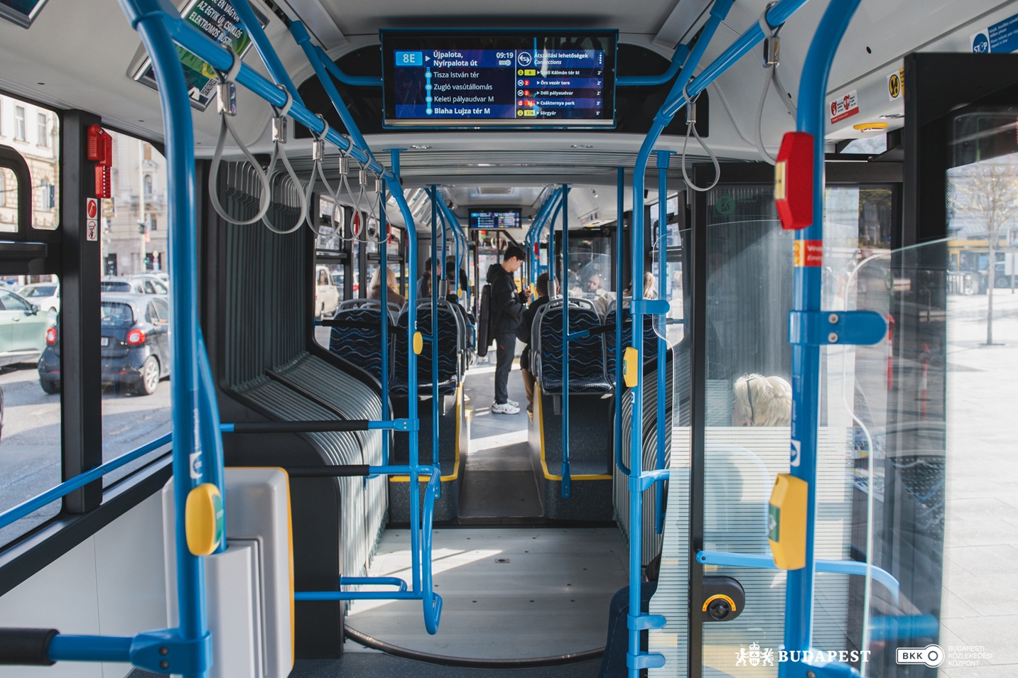 A BYD-csuklósok utastere (kép forrása: BKK)