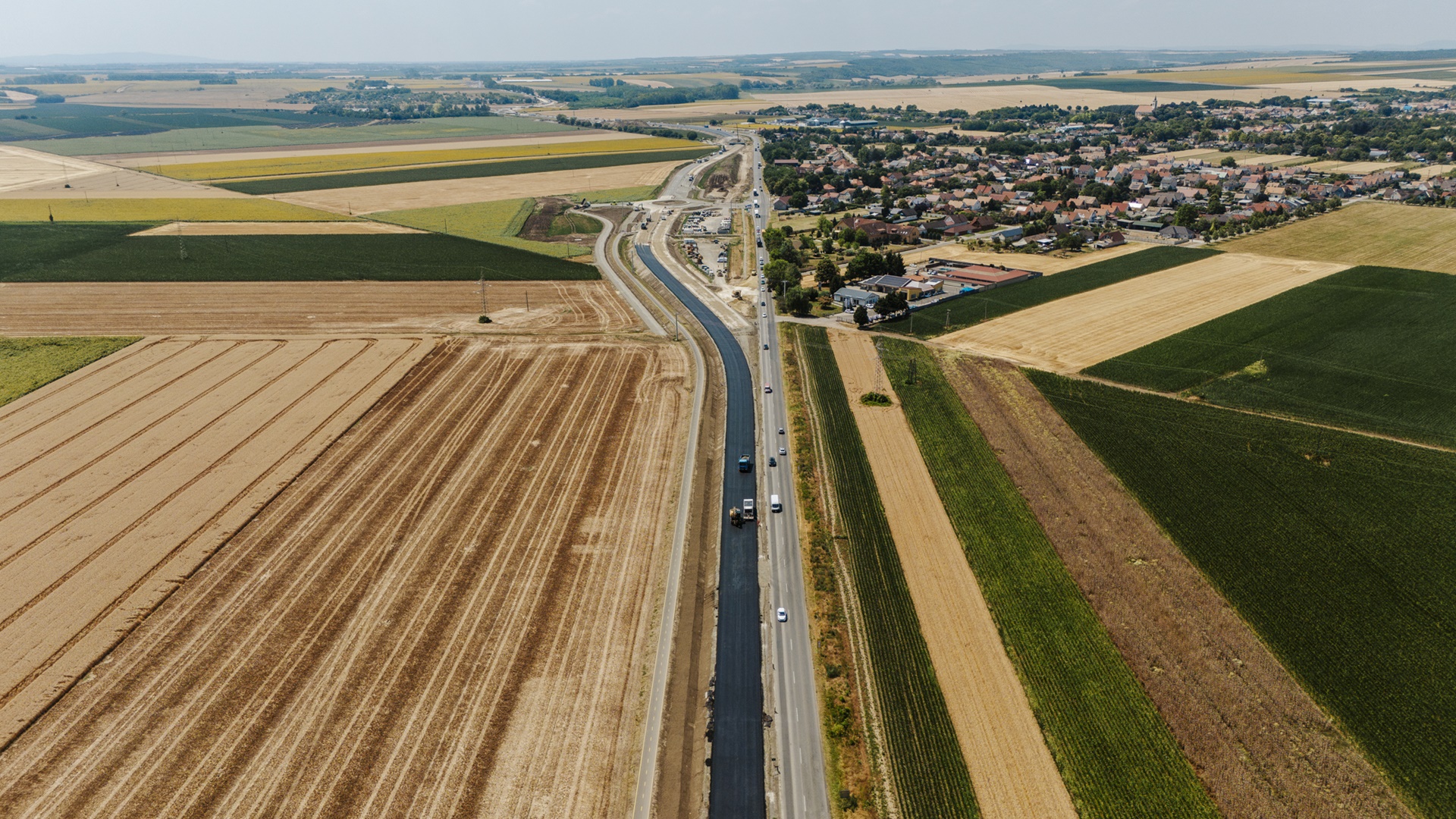 Épül az 51-es főúttól Újmohácsig vezető új út is (kép forrása: ÉKM)