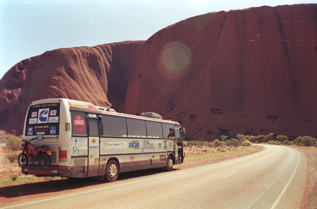 Az Ayers Rock-nál Ausztráliában