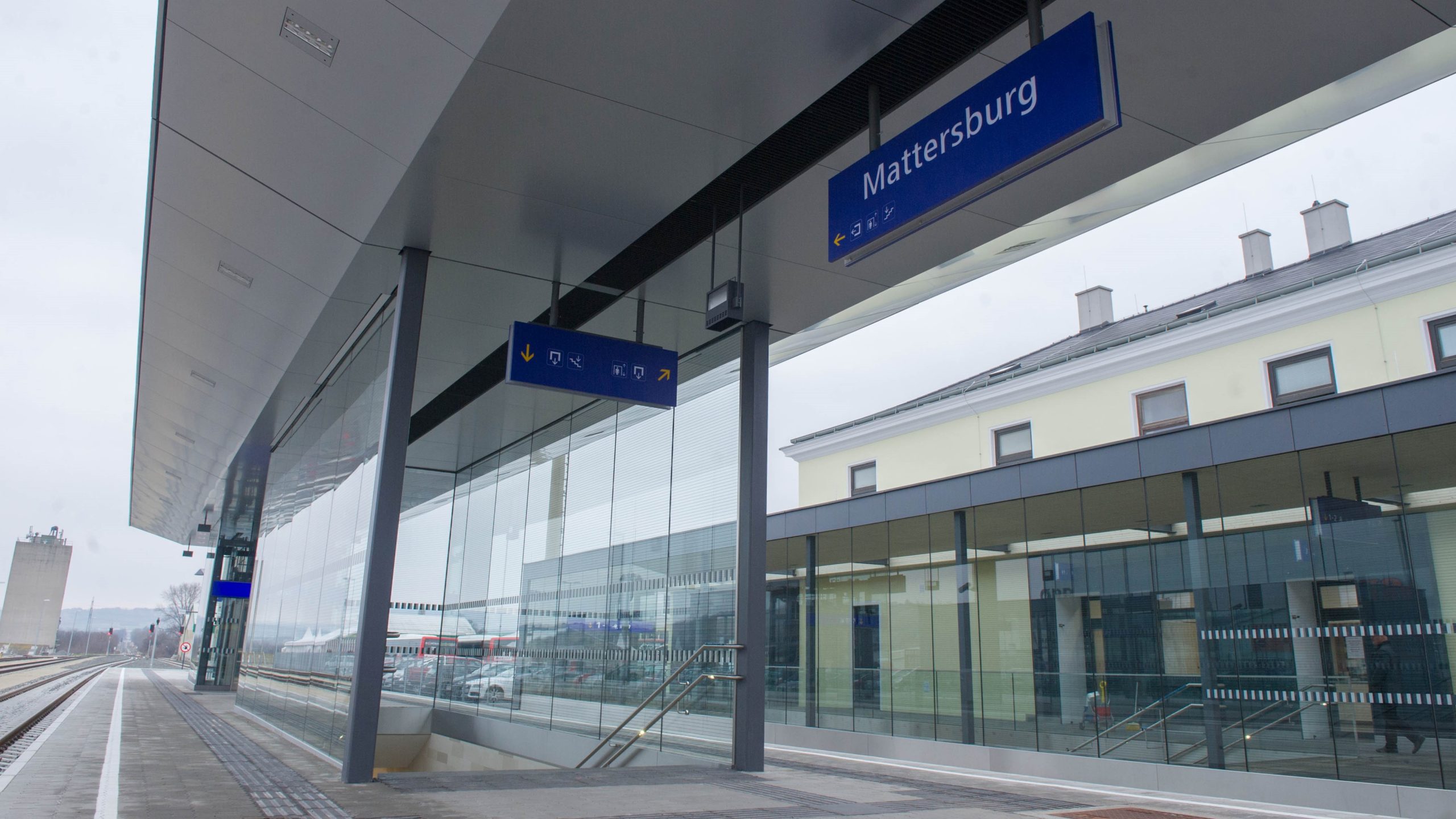 Mattersburg állomása már néhány éve korszerűsödött (fotó: ÖBB / Christian Zenger)