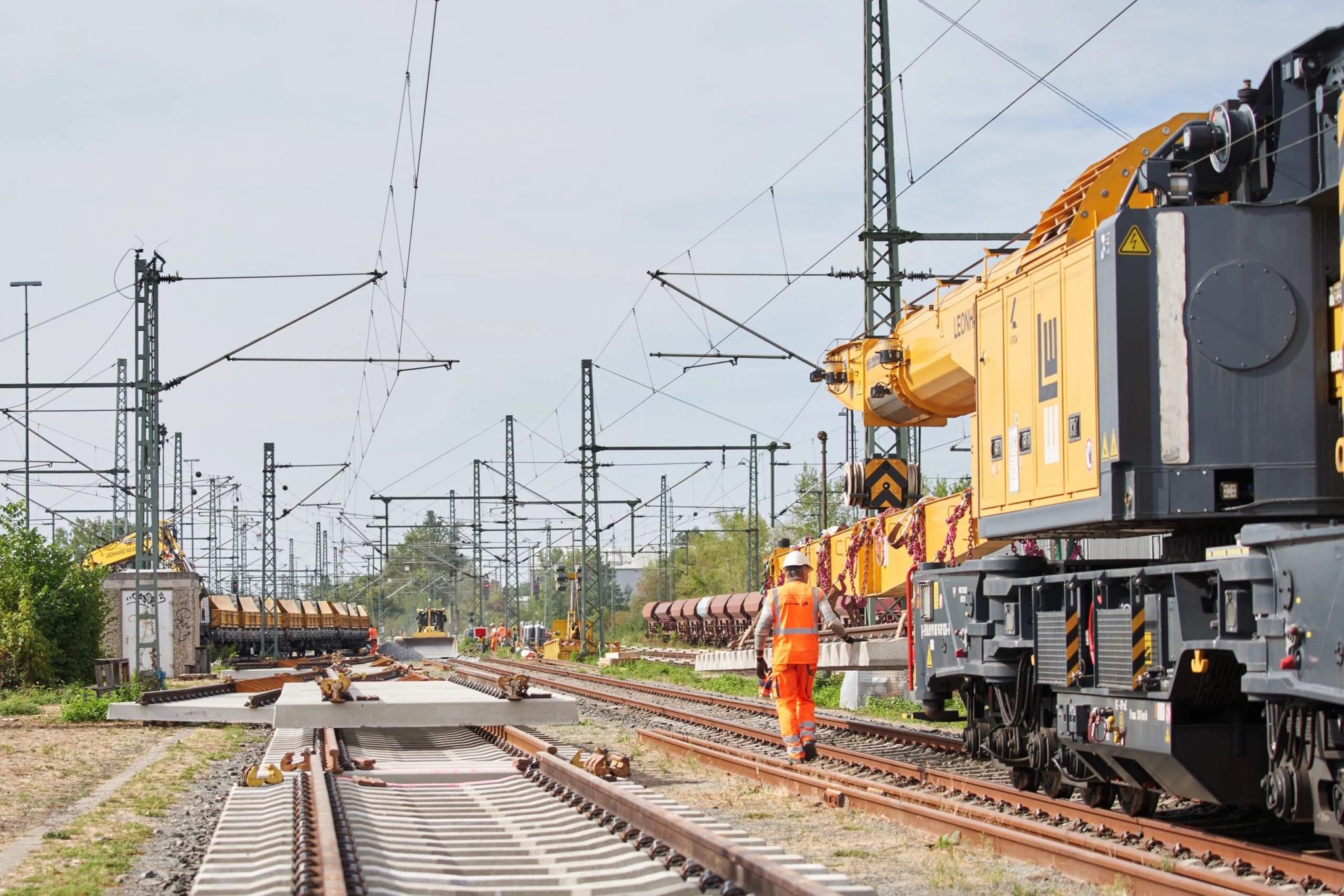 A Hamburg–Berlin vonalat kilenc hónapra kizárták a forgalom elől, hogy teljesen megújulhasson (kép forrása: DB InfraGo / railfreight.com)