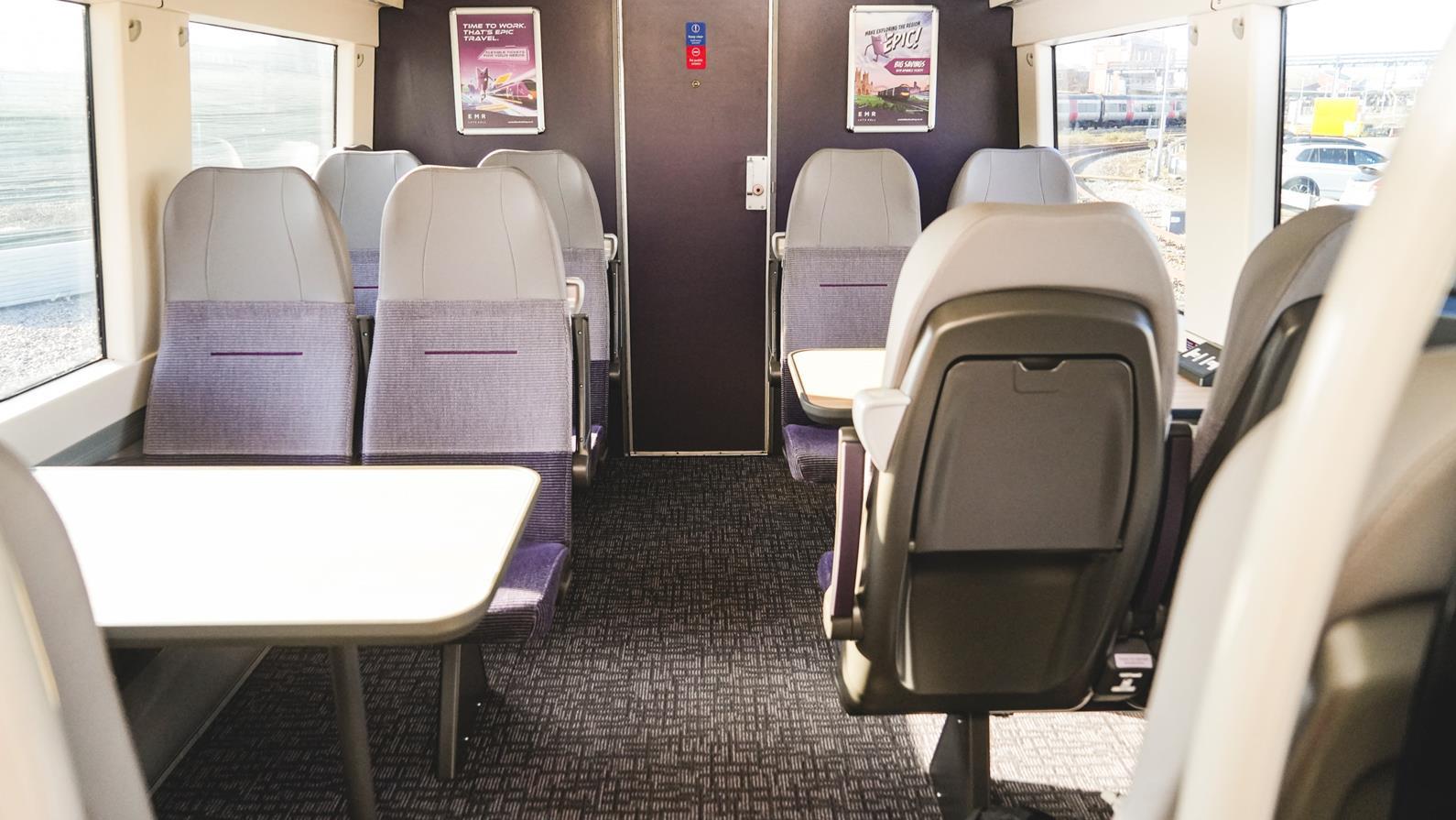 A Class 170-es motorvonatok kívül-belül megújulnak (kép forrása: EMR / Railway Gazette)