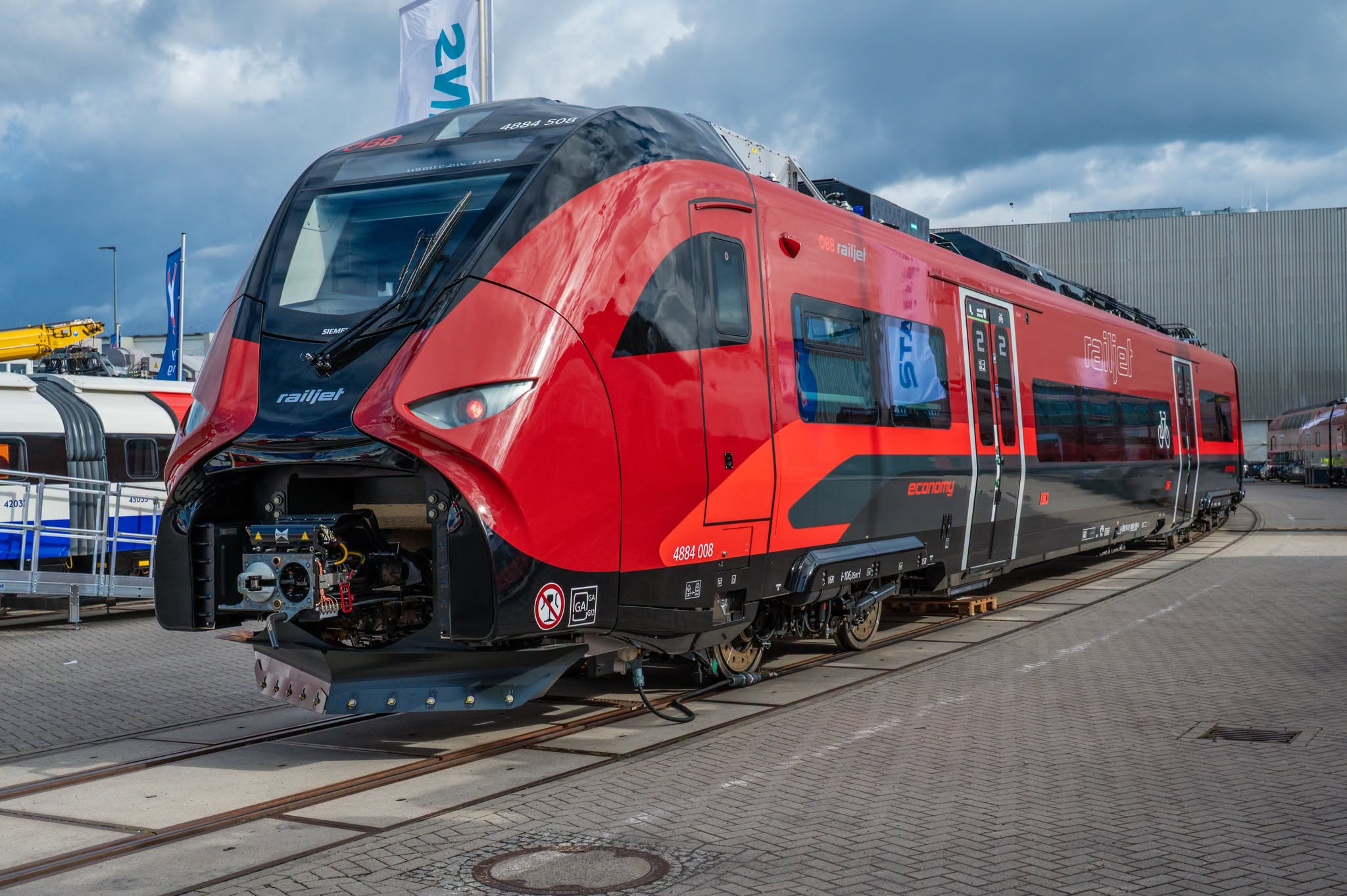 A Siemens az ÖBB-nek épít railjet M márkanevű Mireókat (kép forrása: Siemens Mobility)