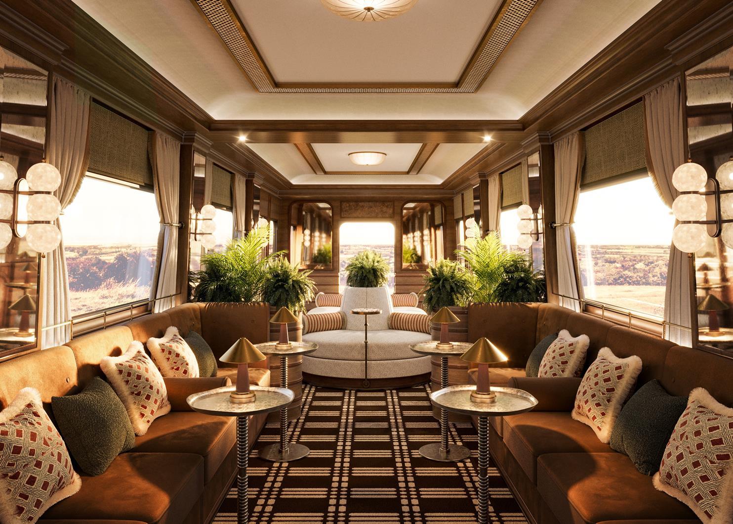 A fényűző szalonkocsi (képek forrása: Belmond / Railway Gazette)