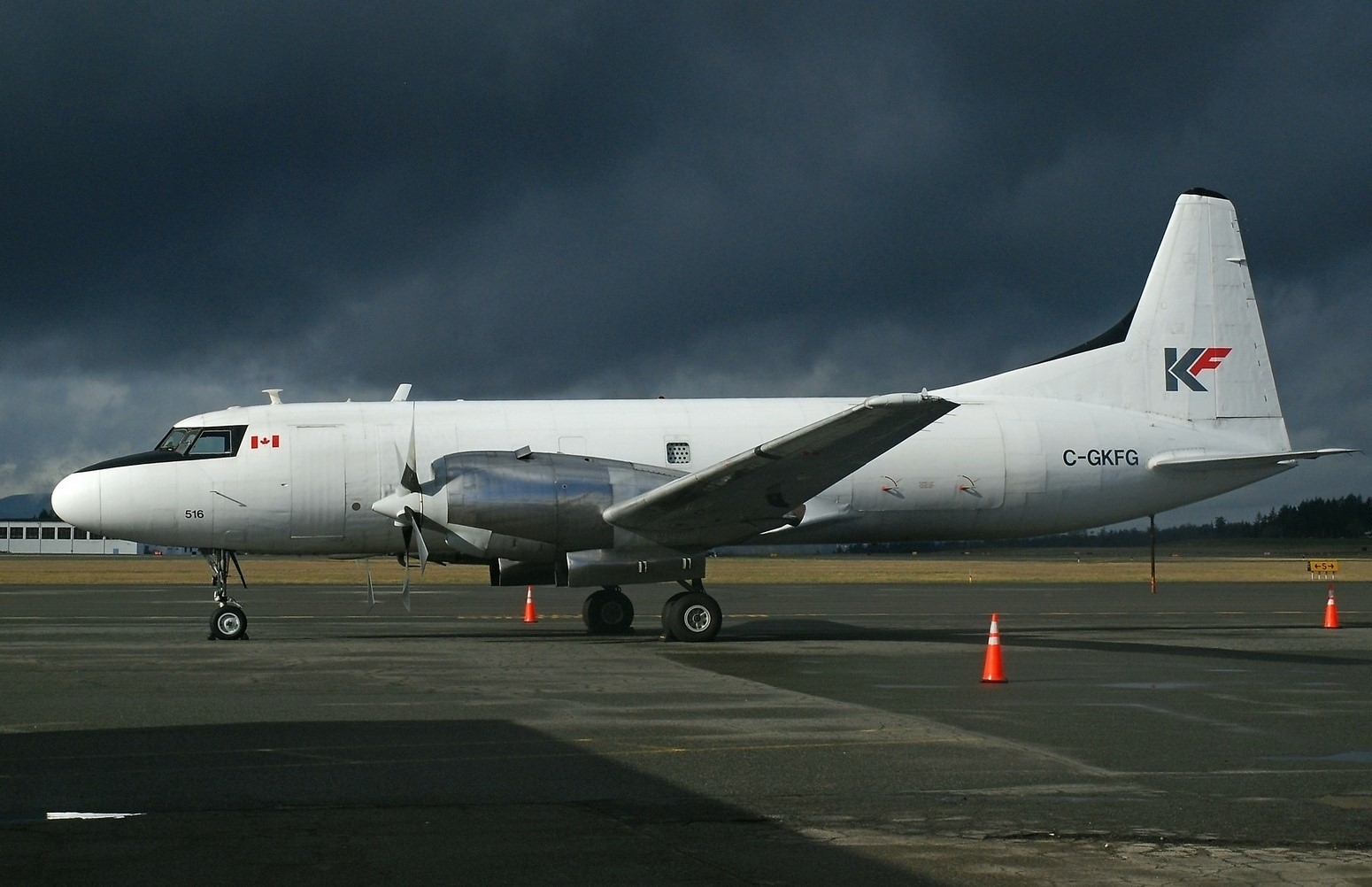 A Kelowna Flightcraft Air Charter egyik bérbe adott CV-580-asa