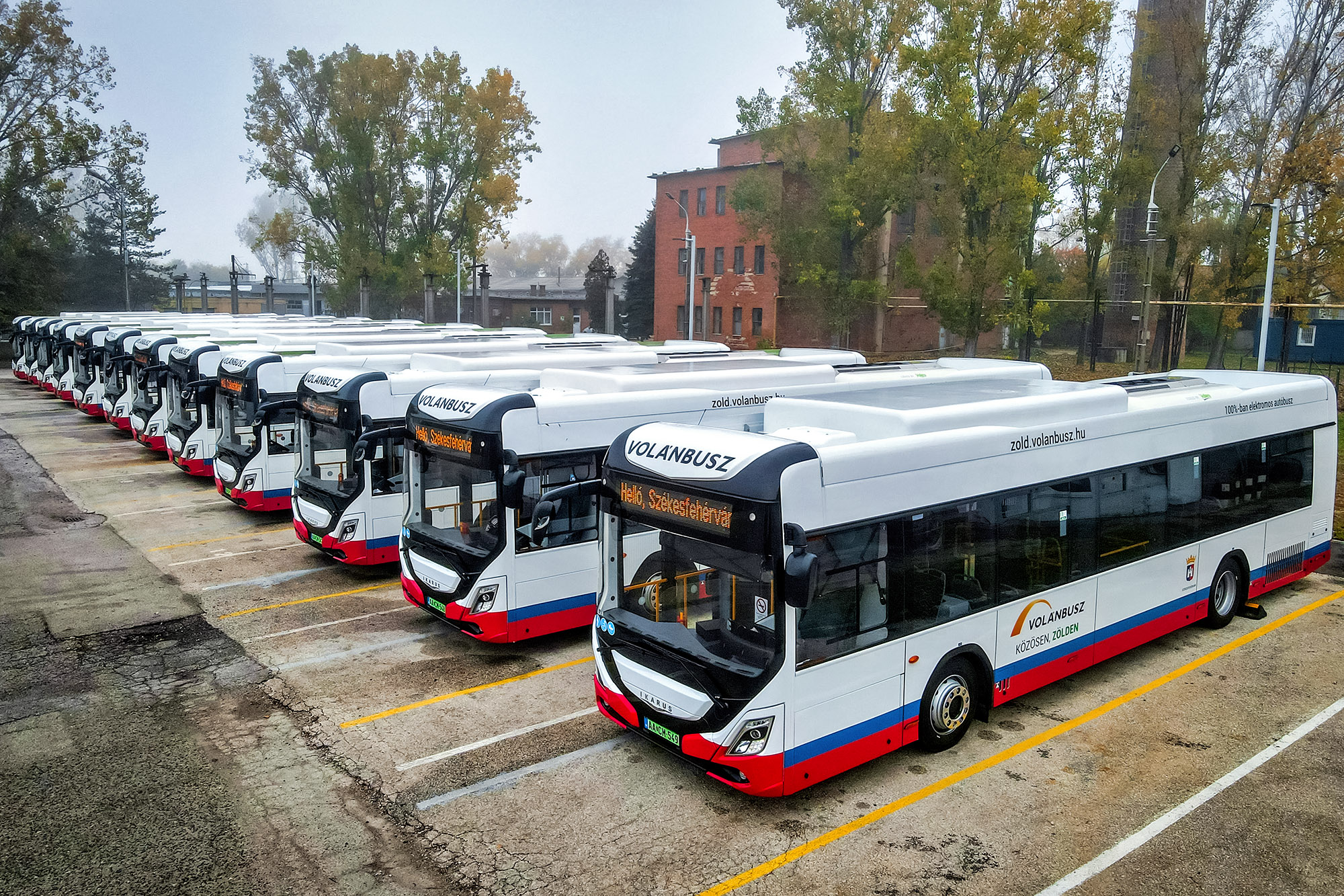 Székesfehérváron tizenkét Ikarus 120e zöldíti a helyi közlekedés emisszióját (kép forrása: Volánbusz Zrt.)